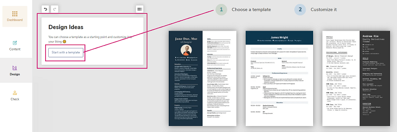 FlowCV modèles CV gratuits