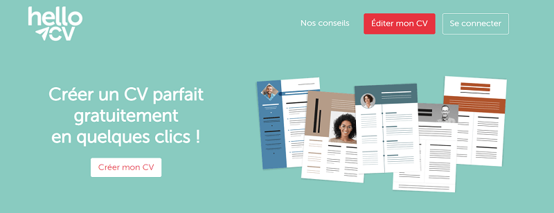 helloCV créateur de CV avec-modèles gratuits basiques